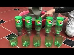 Amazing Art of Creating Pots from Cement and Plastic Bottles - How to have beautiful pots