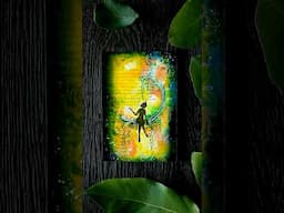Tia on her swing on a vibrant and mystical background ✨ creating a stunning background using dinkles