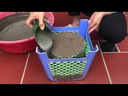 Tips to create beautiful plant pots from plastic chairs - Simple and Easy Idea