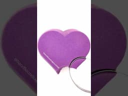 Oddly Satisfying | Smooth Kinetic Sand Heart Cutting ASMR! 1258 #shorts