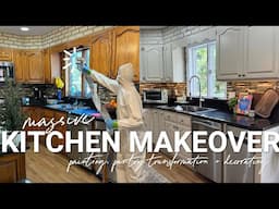 Massive Kitchen Renovation: Painting Cabinets, Pantry Makeover + Decorating