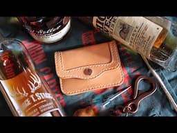 Drinking Bourbon and Making a Leather Wallet