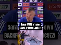 Saras RATES his own BACKFLIP in the JACUZZI | Fenerbahce | Press conference