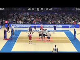Volleyball USA - France Amazing FULL Match