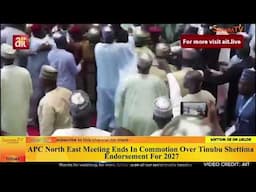 APC North East Meeting Ends In Commotion Over Tinubu-Shettima Endorsement For 2027