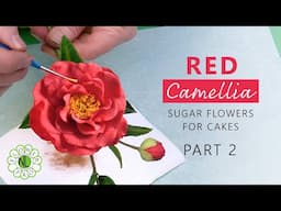 Make Camellia Flowers For Cakes & Clay Crafts |  Part 2