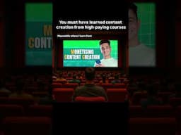 Content creation courses #shorts