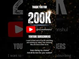 200,000 Subscribers—A Milestone of Gratitude! THANK YOU GUYS