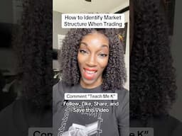 📉How to Identify Market Structure When Trading 👌 #daytrading #daytradingtips