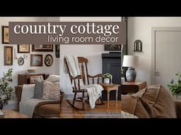 Cozy Country Cottage Living Room Tour: Decor & Design Ideas