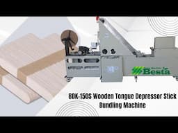 Wooden Tongue Depressor Stick Bundling Machine 50 PCS/Bundle