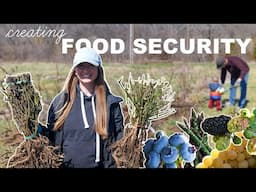 Food Security Starts HERE | Planting 150+ Perennials (Asparagus, Grapes, Blackberries, Blueberries)