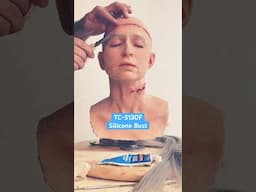 Hair Punching Tutorial on TC-5130F silicone bust #siliconemask