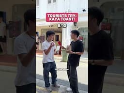 Tourists Try KAYA TOAST For The First Time in Singapore!