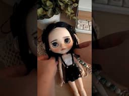 Raven is a customized Blythe doll #doll #blythe #dollrepaint