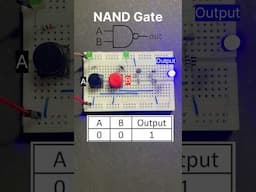 NAND gate | Logic Gate Using Transistors | Easy Breadboard Project #shortsfeed Nakul Sahu Art