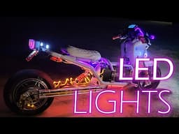 Electric Maddog Motorcycle Gets LEDs and Underglow Lighting. 11 Pole Stator Not Needed!