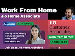 Jio Customer Associate Job 2025 | Work from Home | Jio Jobs