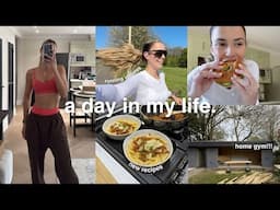 WHAT I EAT IN A DAY | healthy meal ideas, running & home gym updates!