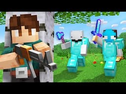 I Secretly used GUNS in Minecraft Manhunt!