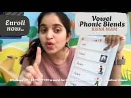 Vowel Blends for Kids | Phonics Lesson: OW, OU, OY & OI | Risha Mam Online Preschool