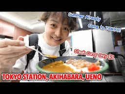 Already Summer came to Tokyo? Akihabara Budget Friendly In-station Restaurant, Ameyoko & Ueno Ep.573