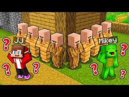 JJ and Mikey vs VILLAGERS Hide and Seek Battle in Minecraft - Maizen