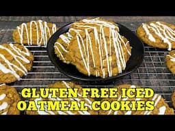 GLUTEN FREE ICED OATMEAL COOKIES | Brown Butter Oatmeal Cookies