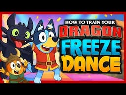 🐉 Bluey’s Viking Freeze Dance ❄️🎉How to train your Dragon Brainbreak🐲Just Dance with Toothless!
