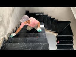 Construction And Installation Of Stone Surfaces For Beautiful And Modern Indoor Stairs