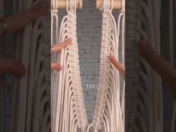 DIY Macrame Hanging Chair 🤎 #diy #macrame #macrametutorial #louisvuitton #texsense #swingchair