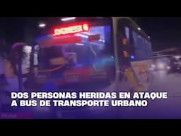 Dos personas heridas en ataque a bus de transporte urbano