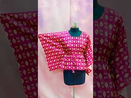 Kaftan Top Making  #fashion #cuttingskills #cuttingandstitching