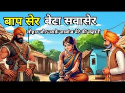 🔴 बाप सेर बेटा सवासेर । Hindi Moral Story |Kahani | नई कहानियाँ I | Moral kahani। bedtime story