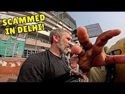 SCAMMED Our First 5 Minutes in Delhi! 😱🇮🇳 | Budget Hotel Review 🏨