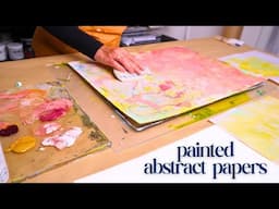 How To Create Pretty Abstract Mixed Media Papers Quickly!