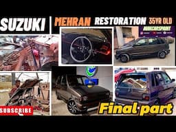 “33-Year-Old Suzuki Mehran Fully Restored | Final Part of Mehran Restoration & Modification” #mehran