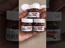 Mini Nutella Jar Chocolate | Nutella Chocolate #chocolate #classictinyfood #chocolatedessert