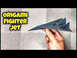 Origami Fighter Jet | Origami Toys | Origami tutorial | Paper craft