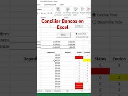 Conciliación Bancaria en Excel #Conciliación #bancos #excel #exceltips #exceltutorial