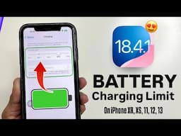 How to Get Battery Charging Limit on old iPhones XS, XR, 11, 12, 13