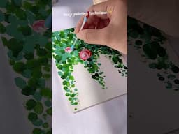 Easy Painting Techniques 💐✨#shorts #art #painting #youtubeshorts