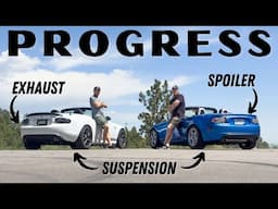 We scrambled to get our Miatas ready...
