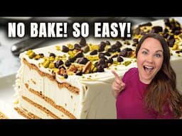 NO BAKE DESSERT: You Won't Believe How Easy This Is! | Cannoli Cake Recipe
