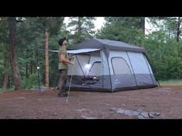 Perfect Solo Camping in Rain with My Dog . Relaxing in the Tent ASMR