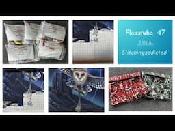 Flosstube #47. WIP UPDATE and unboxing kits as well as new bags from Judith