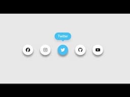 Social Media Icon with Tooltip on Hover Using HTML & CSS