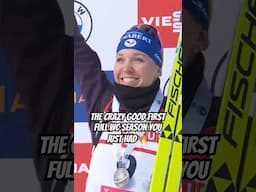 🇫🇷 ladies and gens, your female newcomer of the #biathlon season, Oceane Michelon 🫶