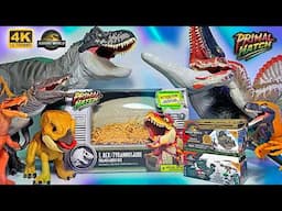 HATCHING NEW Jurassic World Rebirth Toys! Primal Hatch T-Rex, Super Colossal Mosasaurus