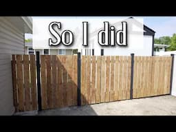 I needed to build a new, simple fence // How to and tips